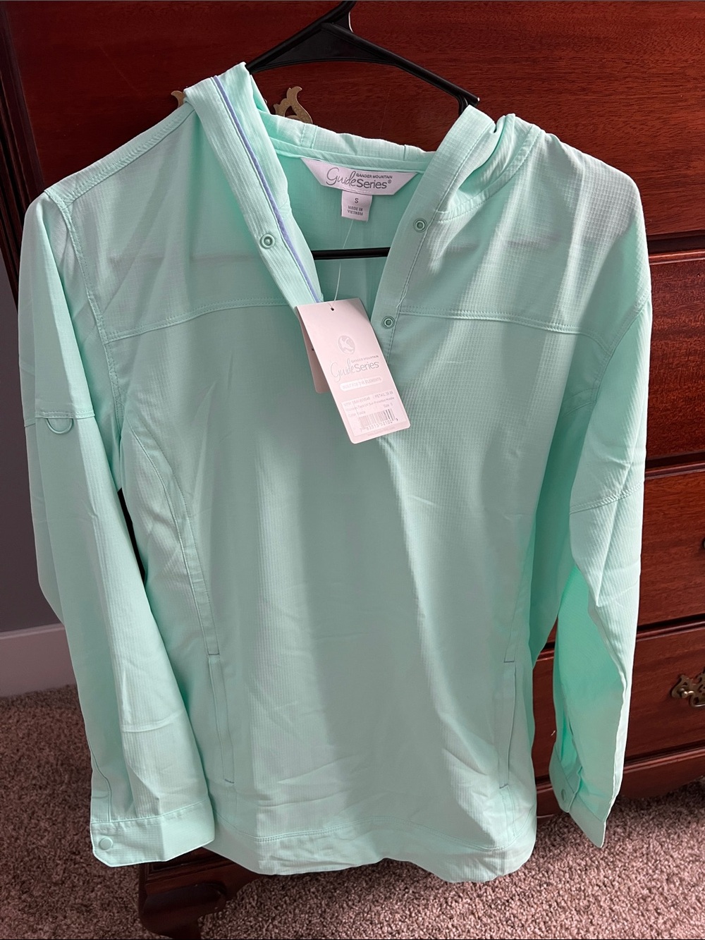 Gander Mountain UPF 50 Women's Mint Green Lightweight Hooded Jacket